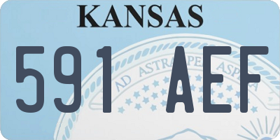 KS license plate 591AEF