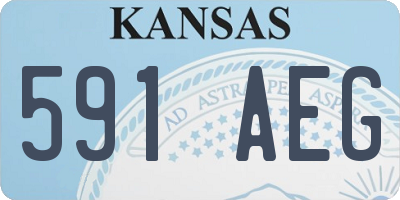 KS license plate 591AEG