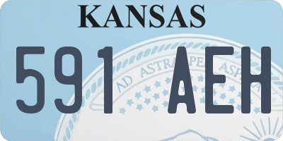 KS license plate 591AEH