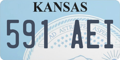 KS license plate 591AEI