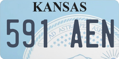 KS license plate 591AEN