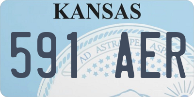 KS license plate 591AER