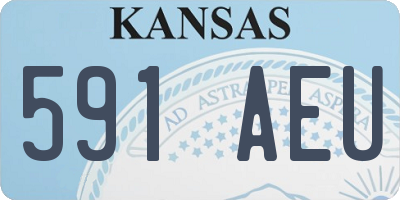 KS license plate 591AEU