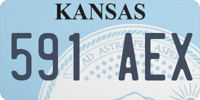 KS license plate 591AEX