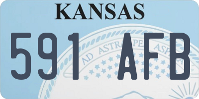 KS license plate 591AFB