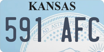 KS license plate 591AFC