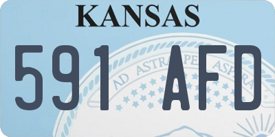 KS license plate 591AFD