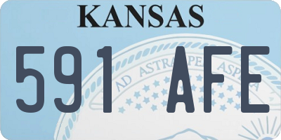 KS license plate 591AFE