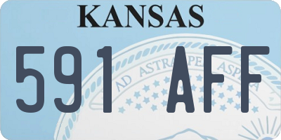 KS license plate 591AFF