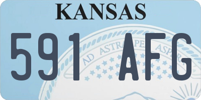 KS license plate 591AFG