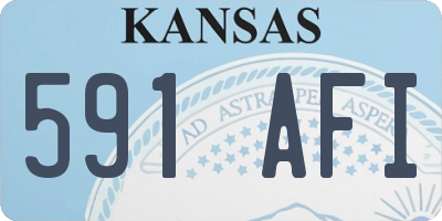 KS license plate 591AFI