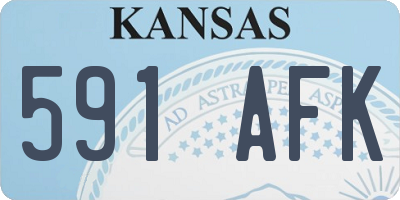 KS license plate 591AFK