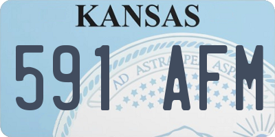KS license plate 591AFM