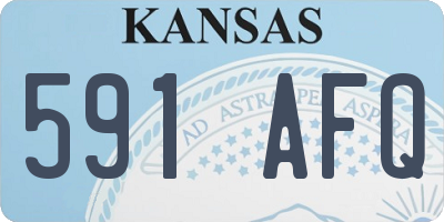 KS license plate 591AFQ