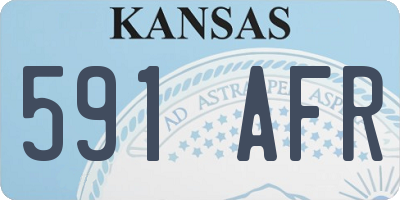 KS license plate 591AFR