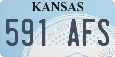 KS license plate 591AFS