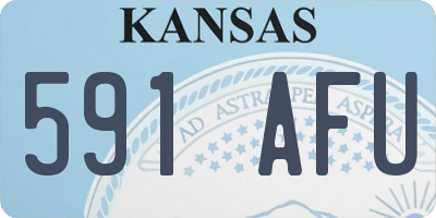 KS license plate 591AFU