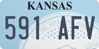 KS license plate 591AFV
