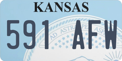KS license plate 591AFW