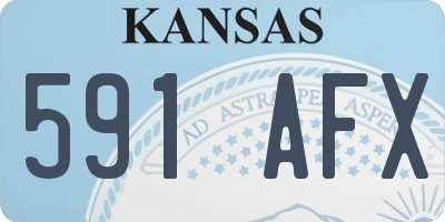 KS license plate 591AFX