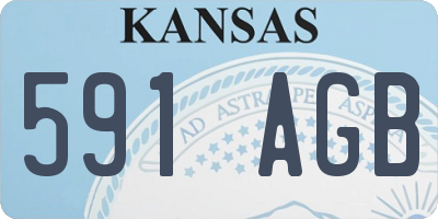 KS license plate 591AGB