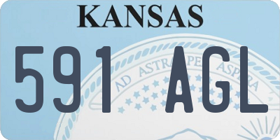 KS license plate 591AGL
