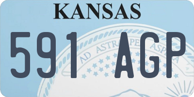KS license plate 591AGP