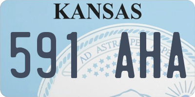 KS license plate 591AHA