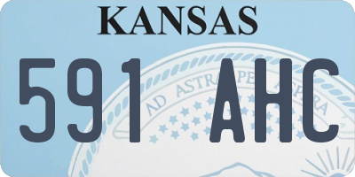 KS license plate 591AHC
