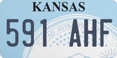 KS license plate 591AHF