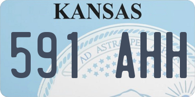 KS license plate 591AHH