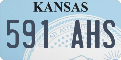 KS license plate 591AHS