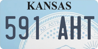 KS license plate 591AHT