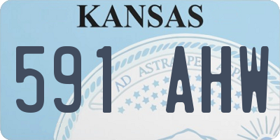 KS license plate 591AHW