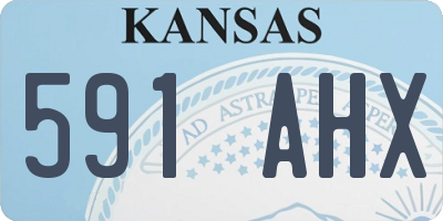 KS license plate 591AHX