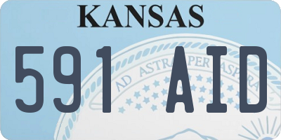 KS license plate 591AID