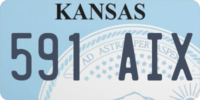 KS license plate 591AIX