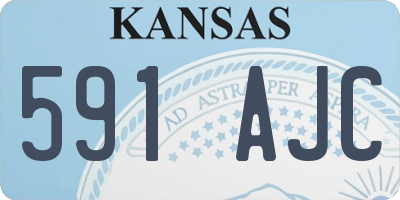 KS license plate 591AJC