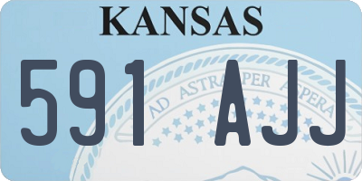 KS license plate 591AJJ