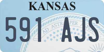 KS license plate 591AJS