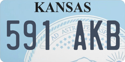 KS license plate 591AKB