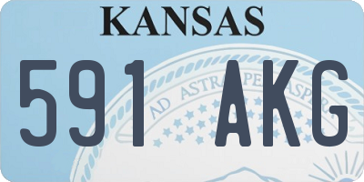KS license plate 591AKG