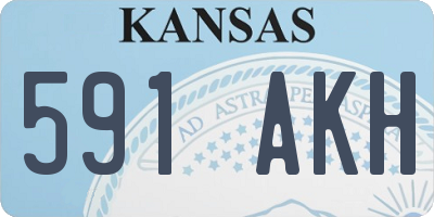 KS license plate 591AKH