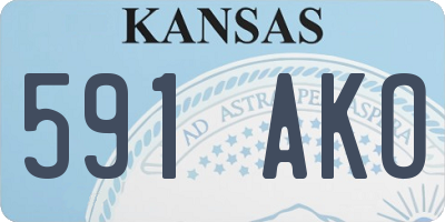 KS license plate 591AKO