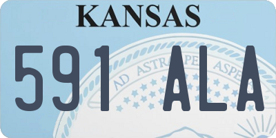 KS license plate 591ALA