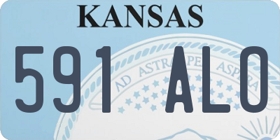 KS license plate 591ALO