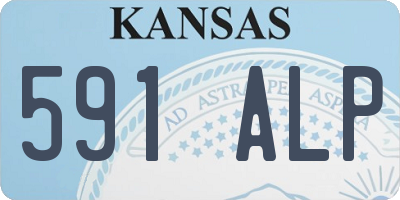 KS license plate 591ALP
