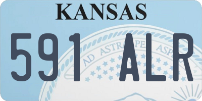 KS license plate 591ALR