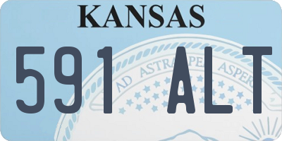KS license plate 591ALT
