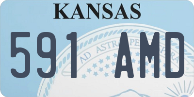 KS license plate 591AMD
